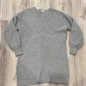 American Eagle Outfitters Light Gray Knit sweater dress size large